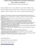 Cover page: Dynamic change of cognitive reserve: associations with changes in brain, cognition, and diagnosis