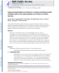 Cover page: Typical achondroplasia secondary to a unique insertional variant of FGFR3 with in vitro demonstration of its effect on FGFR3 function