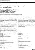 Cover page: Incontinence pessaries: size, POPQ measures, and successful fitting