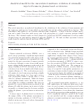 Cover page: Analytical model for the uncorrelated emittance evolution of externally injected beams in plasma-based accelerators