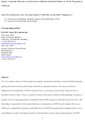 Cover page: Equity versus equality: Discourses and practices within decentralized welfare‐to‐work programs in California