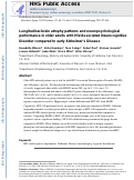 Cover page: Longitudinal brain atrophy patterns and neuropsychological performance in older adults with HIV-associated neurocognitive disorder compared with early Alzheimer's disease