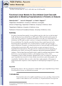 Cover page: Functional linear models for zero-inflated count data with application to modeling hospitalizations in patients on dialysis