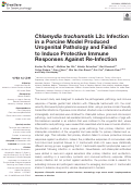 Cover page: Chlamydia trachomatis L2c Infection in a Porcine Model Produced Urogenital Pathology and Failed to Induce Protective Immune Responses Against Re-Infection