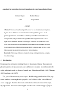 Cover page: A Method for Projecting Features from Observed Sets of Phonological Classes