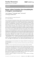 Cover page: Brown carbon formation from ketoaldehydes of biogenic monoterpenest.