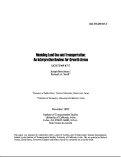 Cover page: Modeling Land Use and Transportation: An Interpretive Review for Growth Areas