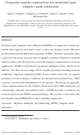 Cover page: Composite matrix construction for structured grid adaptive mesh refinement