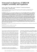 Cover page: Structural mechanisms of DREAM complex assembly and regulation