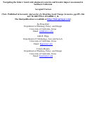 Cover page: Navigating the Future: Land Redevelopment Scenarios and Broader Impact Assessment in Southern California