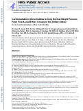 Cover page: Cardiometabolic Abnormalities Among Normal-Weight Persons From Five Racial/Ethnic Groups in the United States: A Cross-sectional Analysis of Two Cohort Studies.