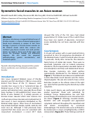 Cover page: Symmetric facial macules in an Asian woman