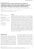 Cover page: Congenital tumors of the central nervous system: an institutional review of 64 cases with emphasis on tumors with unique histologic and molecular characteristics