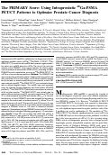 Cover page: The PRIMARY Score: Using Intraprostatic 68Ga-PSMA PET/CT Patterns to Optimize Prostate Cancer Diagnosis.