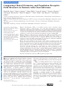 Cover page: Comparing Clinical Perimetry and Population Receptive Field Measures in Patients with Choroideremia.