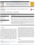 Cover page: Tocilizumab as a steroid sparing agent for the treatment of Graves' orbitopathy