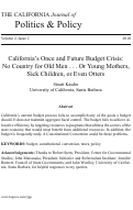 Cover page: California's Once and Future Budget Crisis: No Country for Old Menor Young Mothers, Sick Children, or Even Otters