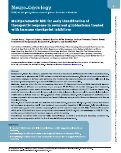 Cover page: Multiparametric MRI for early identification of therapeutic response in recurrent glioblastoma treated with immune checkpoint inhibitors