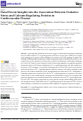 Cover page: Data-Driven Insights into the Association Between Oxidative Stress and Calcium-Regulating Proteins in Cardiovascular Disease.