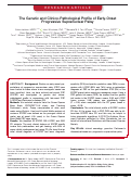 Cover page: The genetic and clinico-pathological profile of early-onset progressive supranuclear palsy.