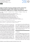 Cover page: Improved model of isoprene emissions in Africa using Ozone Monitoring Instrument (OMI) satellite observations of formaldehyde: implications for oxidants and particulate matter