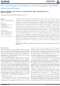 Cover page: The convergence of radiation and immunogenic cell death signaling pathways