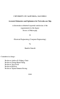 Cover page: Accurate estimators and optimizers for networks-on-chip