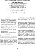 Cover page: Effect of Social Skills on the Asymmetry in Facial Expressions