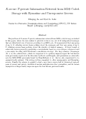 Cover page: $X$-secure $T$-private Information Retrieval from MDS Coded Storage with Byzantine and Unresponsive Servers