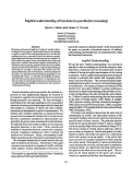 Cover page: Implicit Understanding of Functions in Quantitative Reasoning