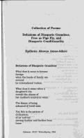 Cover page: Delusions of Diasporic Grandeur, Free as Pigs Fly, Diasporic Conditionality