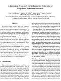 Cover page: A Topological Framework for the Interactive Exploration of Large Scale Turbulent Combustion