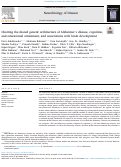 Cover page: Charting the shared genetic architecture of Alzheimer's disease, cognition, and educational attainment, and associations with brain development