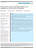 Cover page: Review article: current and emerging therapies for the management of cirrhosis and its complications