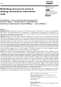 Cover page: Rethinking intercurrent events in defining estimands for tuberculosis trials