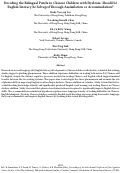 Cover page: Decoding the Bilingual Puzzle in Chinese Children with Dyslexia: Should L2 English Literacy be Salvaged Through Assimilation or Accommodation?