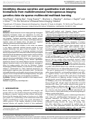 Cover page: Identifying disease sensitive and quantitative trait-relevant biomarkers from multidimensional heterogeneous imaging genetics data via sparse multimodal multitask learning