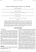 Cover page: Storminess Variability along the California Coast: 1858–2000