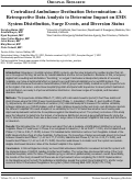 Cover page: Centralized Ambulance Destination Determination: A Retrospective Data Analysis to Determine Impact on EMS System Distribution, Surge Events, and Diversion Status