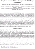 Cover page: Deep semi-supervised label propagation for SAR image classification