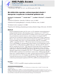 Cover page: MicroRNA-103a regulates sodium-dependent vitamin C transporter-1 expression in intestinal epithelial cells.