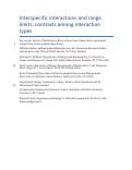 Cover page: Interspecific interactions and range limits: contrasts among interaction types