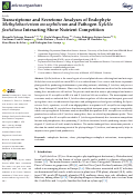 Cover page: Transcriptome and Secretome Analyses of Endophyte Methylobacterium mesophilicum and Pathogen Xylella fastidiosa Interacting Show Nutrient Competition.