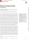 Cover page: Effects of Actinomycete Secondary Metabolites on Sediment Microbial Communities