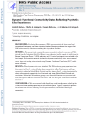 Cover page: Dynamic Functional Connectivity States Reflecting Psychotic-like Experiences