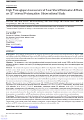 Cover page: High-Throughput Assessment of Real-World Medication Effects on QT Interval Prolongation: Observational Study