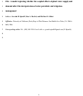 Cover page: A model exploring whether the coupled effects of plant water supply and demand affect the interpretation of water potentials and irrigation management
