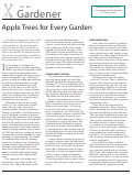 Cover page: Apple Trees for Every Garden