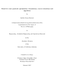 Cover page: Mixed 0-1 conic quadratic optimization: formulations, convex relaxations and algorithms