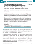 Cover page: Limited Reliability of the Spot Urine Protein/Creatinine Ratio in the Longitudinal Evaluation of Patients With Lupus Nephritis